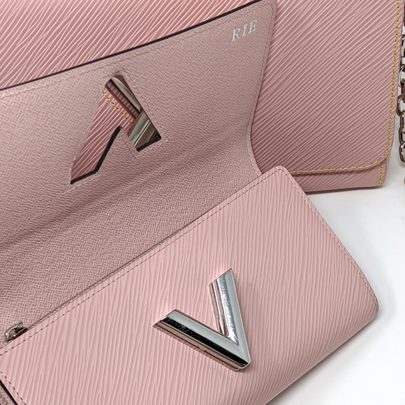 🎉HPx4 Louis Vuitton Pink Bag Twist Rose Ballerine MM Set! Sold out! - Picture 8 of 14